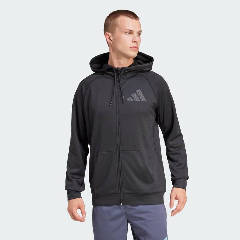 Кофта чоловіча Black Game and Go Training Full-Zip Adidas IN5560, рис. 0
