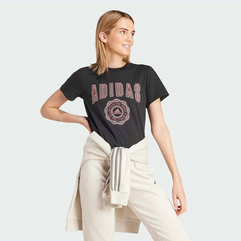 Женская футболка Collegiate Graphic Adidas IW2748, рис. 2