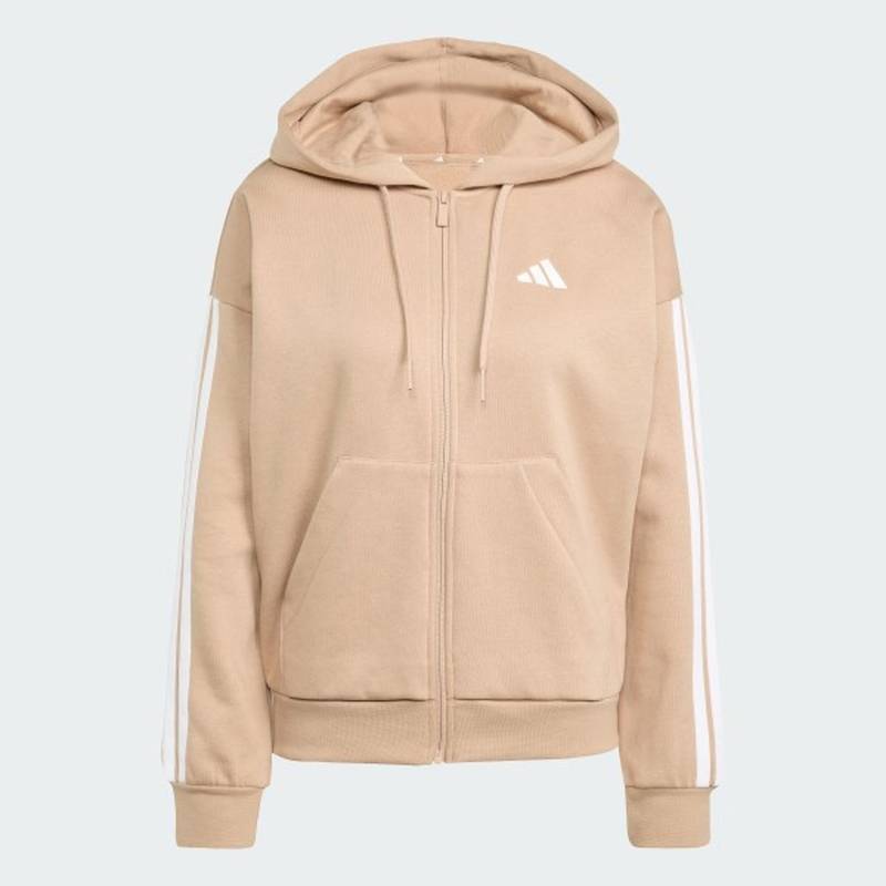 Женская толстовка Essentials 3-Stripes Full-Zip Fleece Sportswear Adidas JX7706, рис. 5