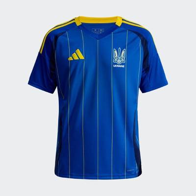 Футболка збірноі України Ukraine 24 Performance Adidas IP2175 (синя) сезон 24/25