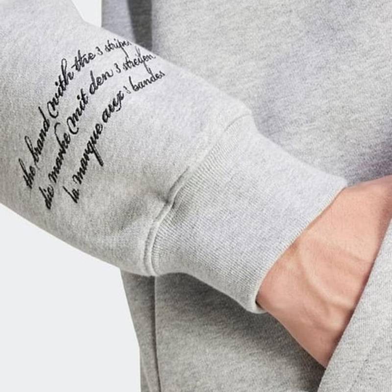 Худі чоловіче Hooded 1 Sweatshirt Grey Adidas IX6770, рис. 3
