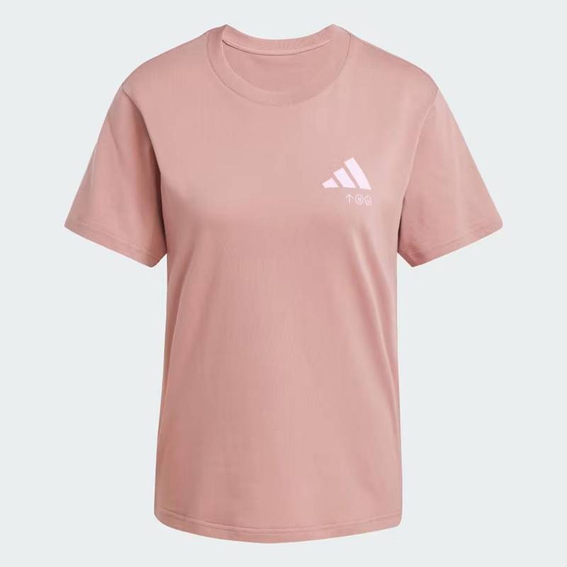 Женская футболка Lounge Verbiage Graphic Adidas JJ4089, рис. 3