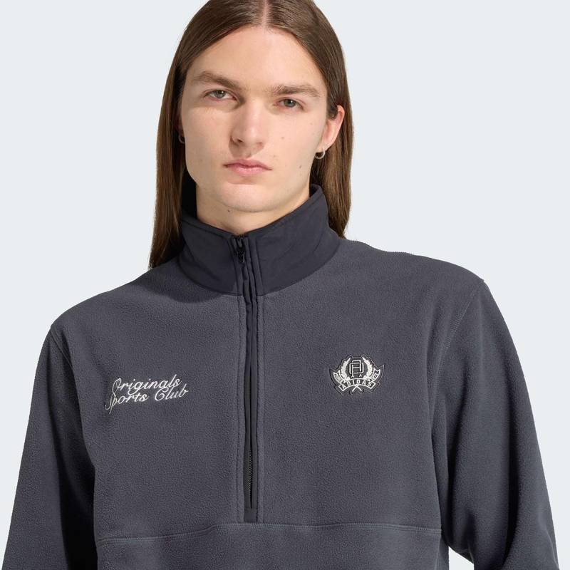 Кофта спортивная Regular Polar Fleece Quarter-Zip Adidas JX8191, рис. 3
