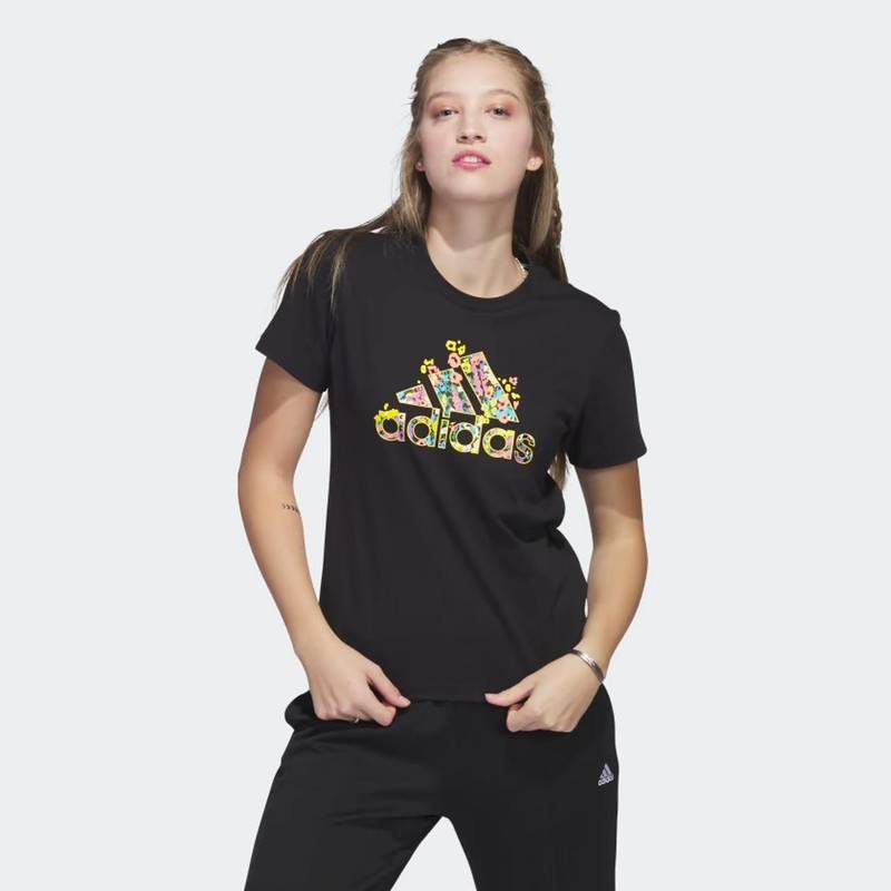 Футболка жіноча Floral Badge Of Sport Graphic Adidas HR5320, рис. 0