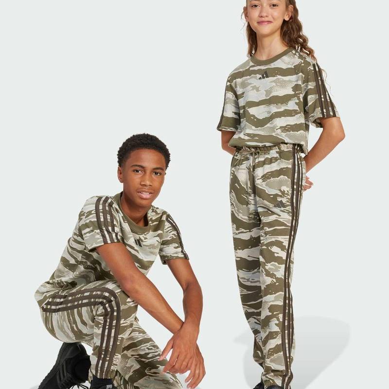 Дитячі штани Essentials 3-Stripes Camo K Adidas JD5863, рис. 0