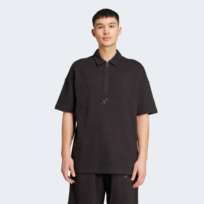Футболка-поло All SZN Waffle Knit Half-Zip Adidas JL6545, рис. 0