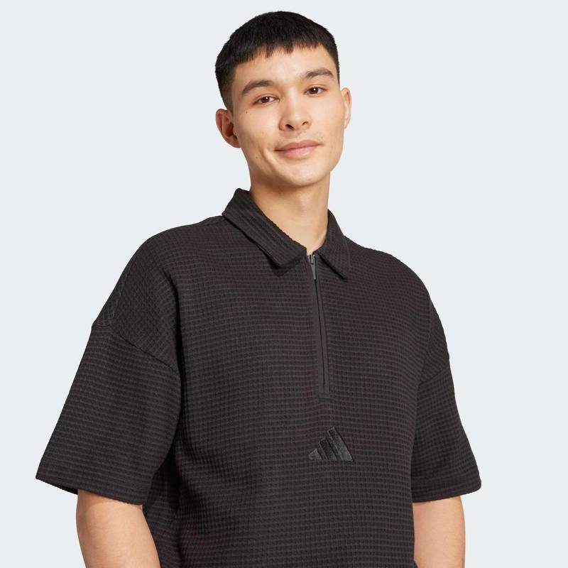 Футболка-поло All SZN Waffle Knit Half-Zip Adidas JL6545, рис. 3