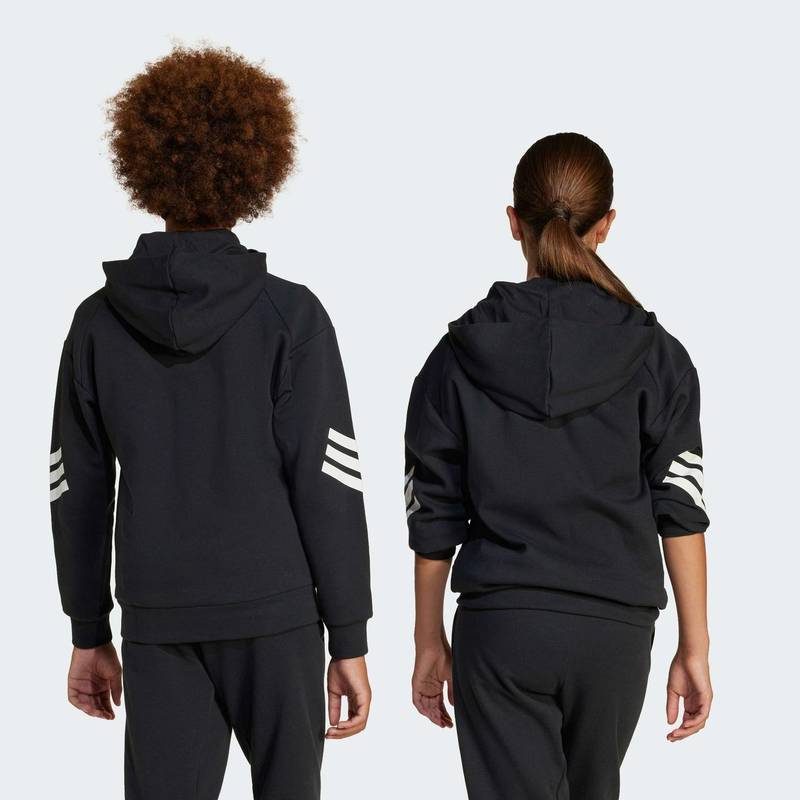Олимпийка Future Icons 3-Stripes Full-Zip Hooded Kids Adidas JJ4801, рис. 1