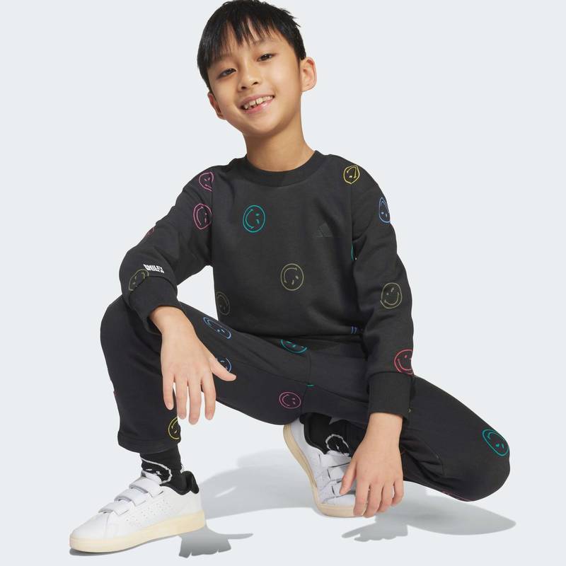 Комплект: світшот і штани X Smiley World Kids Adidas JY4803, рис. 3