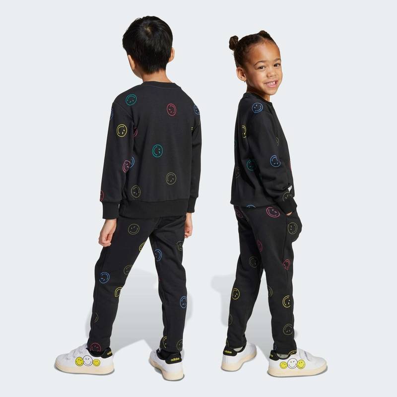 Комплект: світшот і штани X Smiley World Kids Adidas JY4803, рис. 1