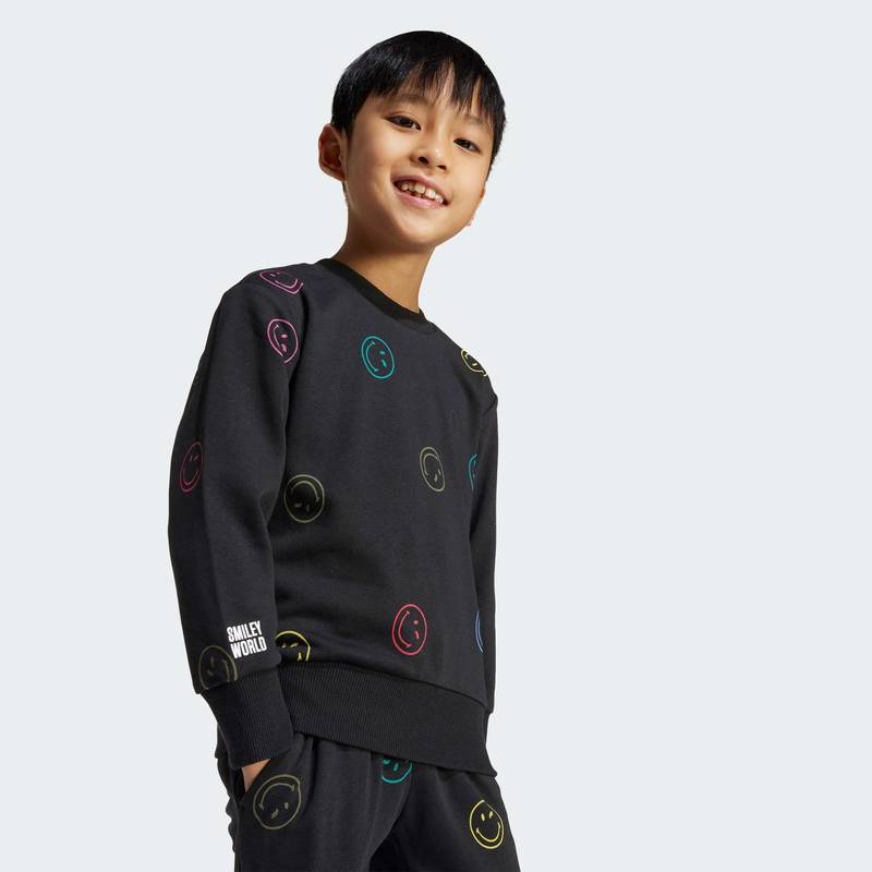 Комплект: світшот і штани X Smiley World Kids Adidas JY4803, рис. 4