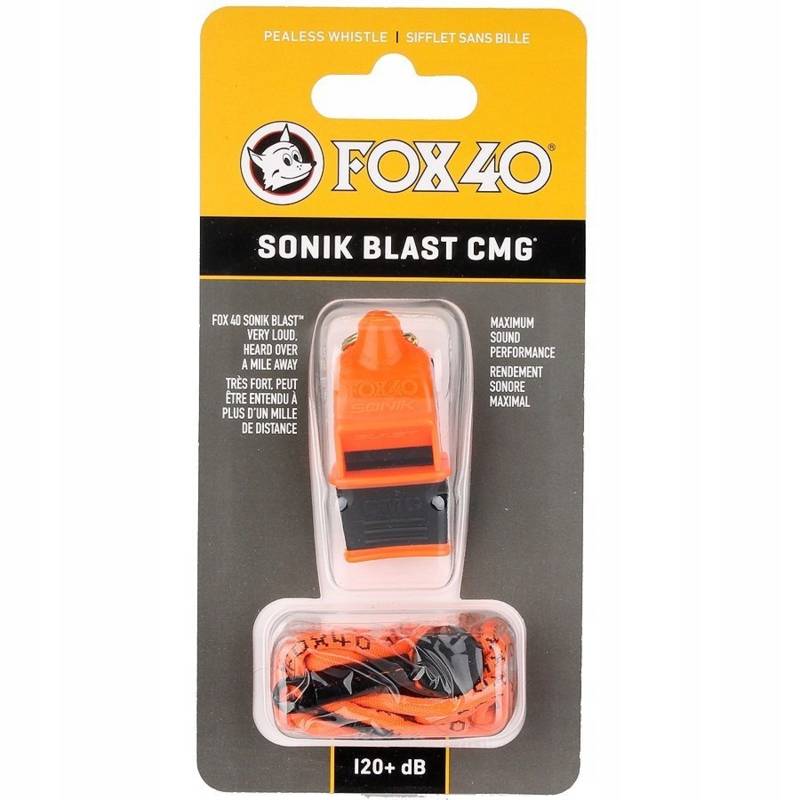 Свисток FOX40 Original Sonik Blast CMG со шнурком 9203-3308, рис. 2