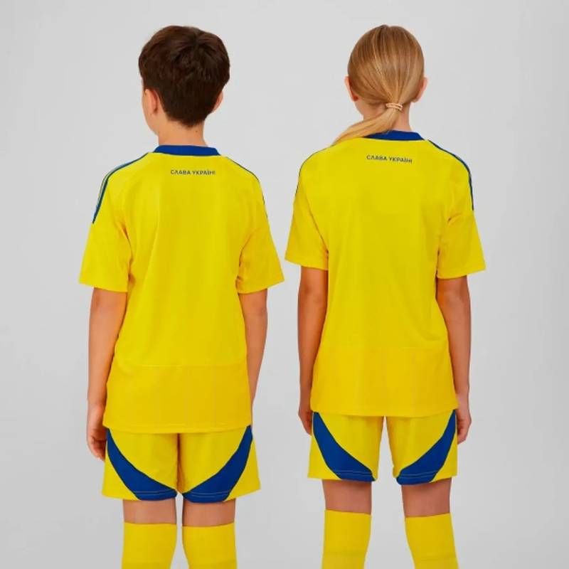 Футболка сборной Украины Ukraine 24 Kids Performance Adidas IP2189 24/25 оригинал, рис. 1