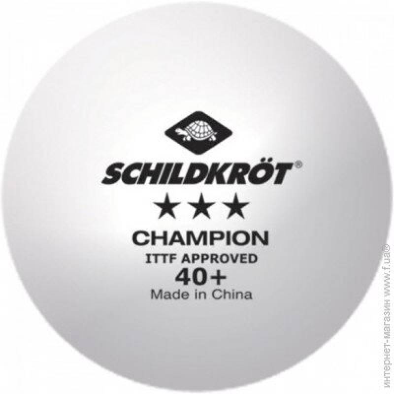 М'ячі Donic Champion 40+ 3* white поштучно DT1-608542, рис. 1