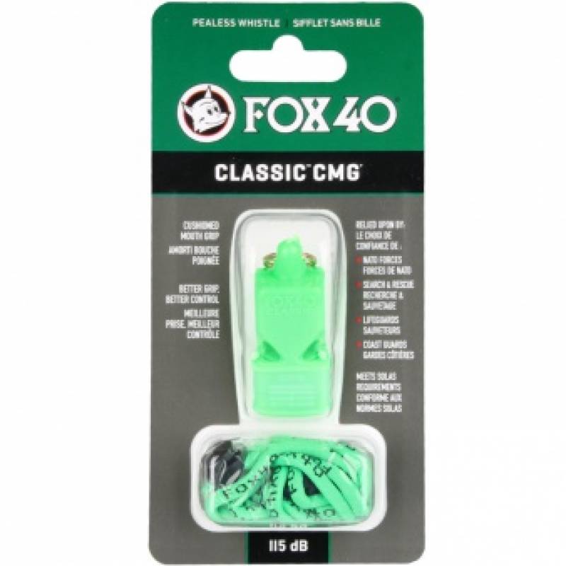 Свисток для рефері Original Fox 40 CMG Safety Classic 9603-1408 (Зелений), рис. 0