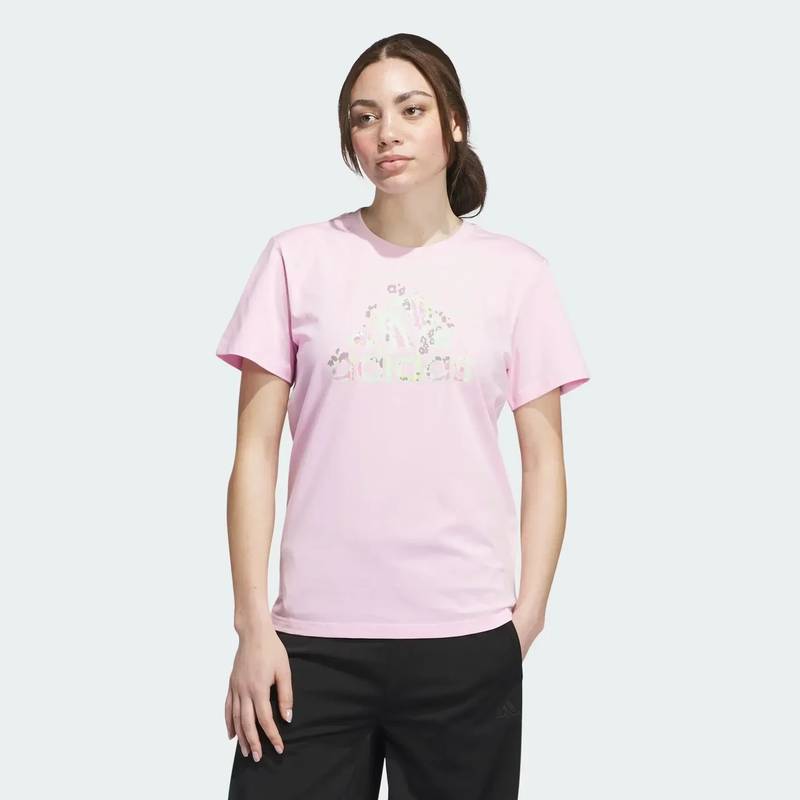 Футболка женская Floral Badge of Sport Graphic Adidas IZ4224, рис. 0