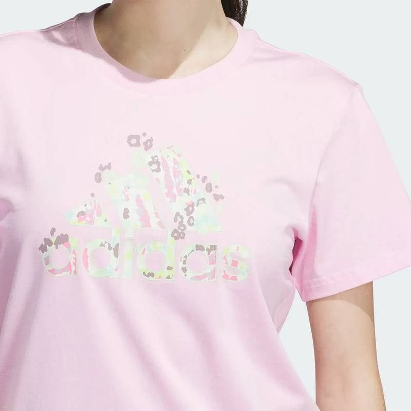 Футболка женская Floral Badge of Sport Graphic Adidas IZ4224, рис. 3