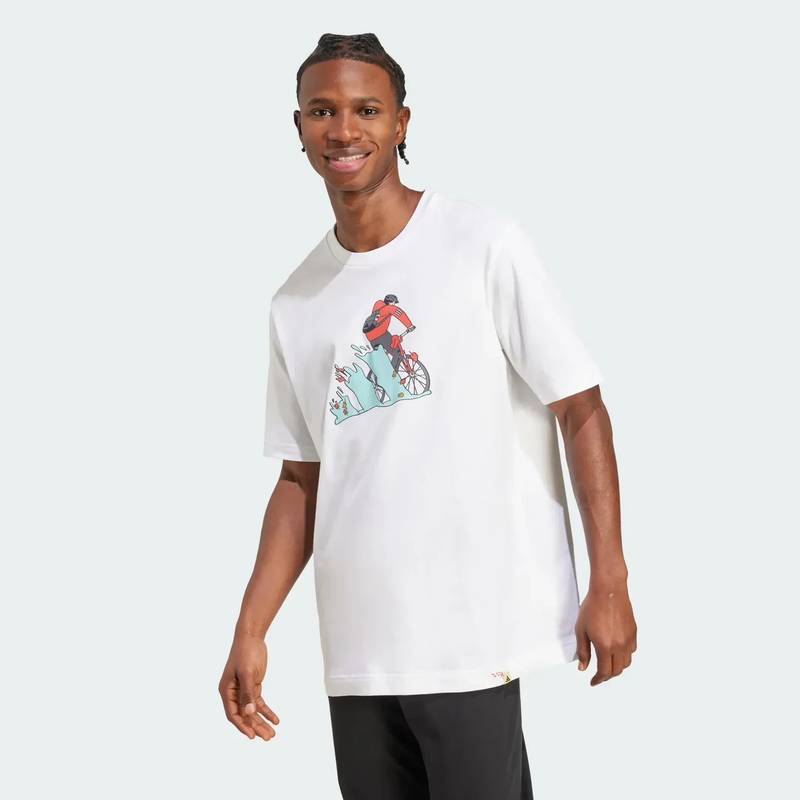 Футболка мужская Doodle Hunt Bike Graphic Adidas JM6496, рис. 0
