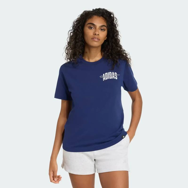 Женская футболка Collegiate Graphic Adidas JV8546, рис. 0