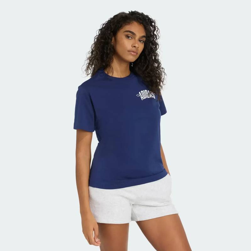 Женская футболка Collegiate Graphic Adidas JV8546, рис. 2