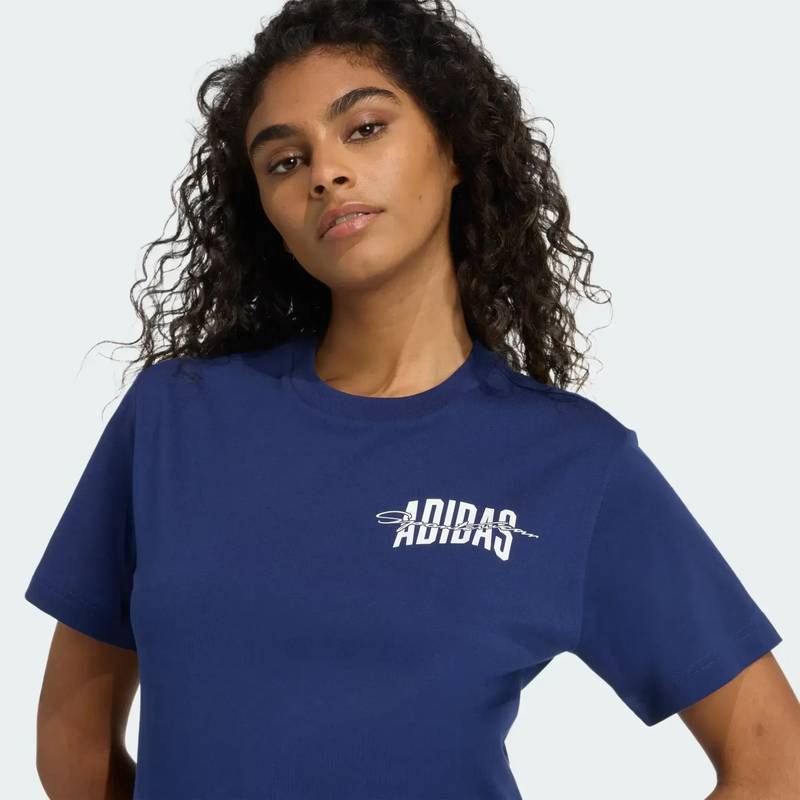 Женская футболка Collegiate Graphic Adidas JV8546, рис. 4