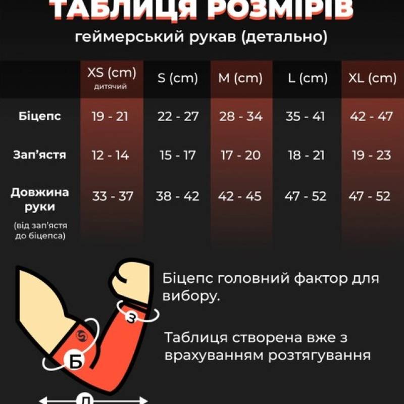 Геймерський рукав 2.0 Red-Black Lily Чорний-Червоний Selerity pm04LY , рис. 11