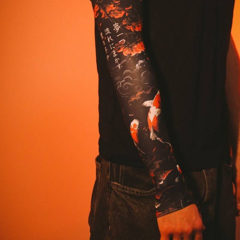 Геймерський рукав 2.0 Red-Black Lily Чорний-Червоний Selerity pm04LY , рис. 1