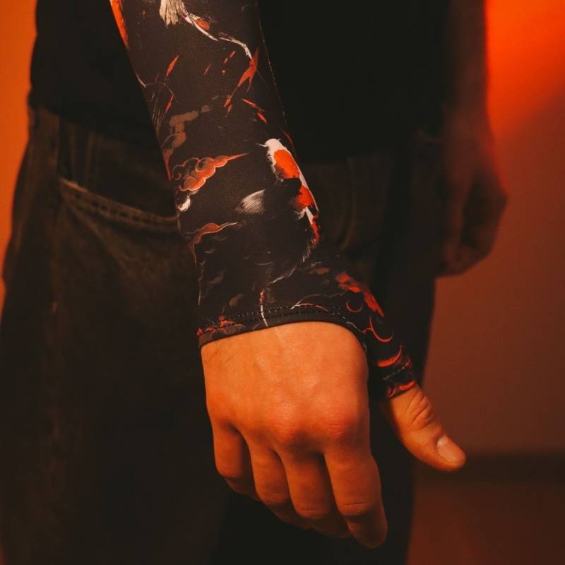 Геймерський рукав 2.0 Red-Black Lily Чорний-Червоний Selerity pm04LY , рис. 3