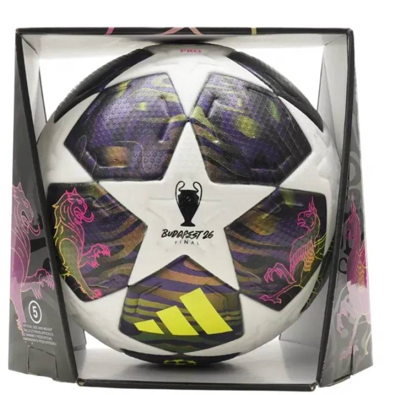 Футбольний м'яч Adidas Champions PRO OMB Budapest 2026 JX9077, рис. 0