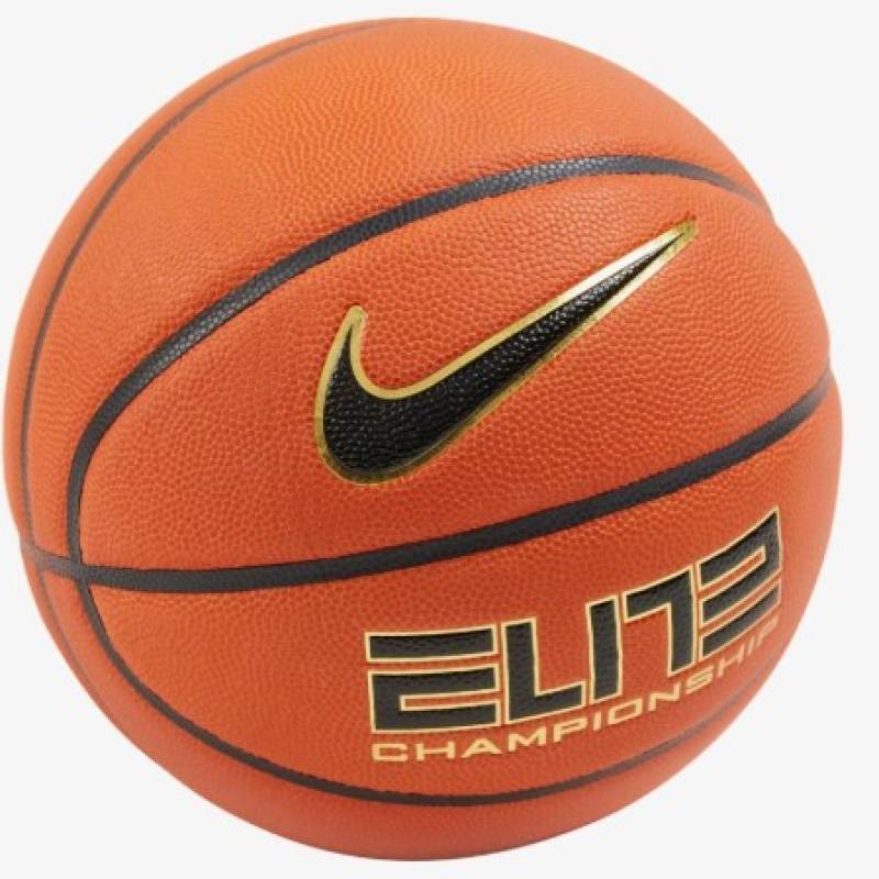М'яч баскетбольний NIKE ELITE CHAMPIONSHIP 8P 2.0 DEFLATED AMBER/BLACK/METALLIC GOLD/BLACK size 7 DT1-N.100.9913.891.07, рис. 0