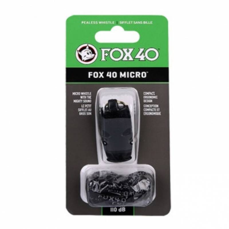 Свисток для арбитра Fox 40 Micro Safety со шнурком 9513-0008/9122-1408, рис. 0