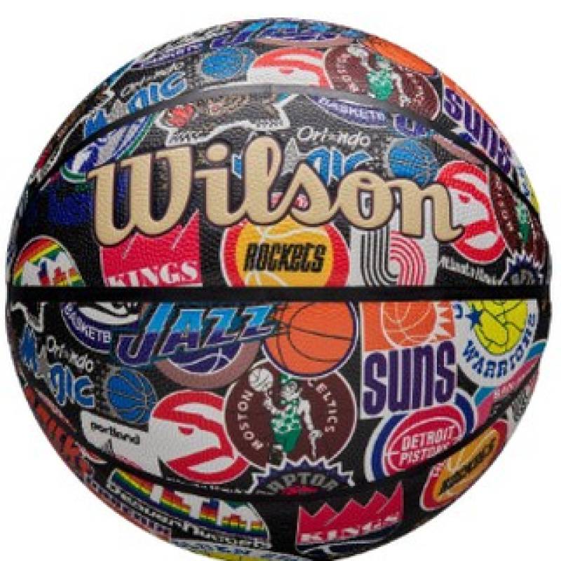 М'яч баскетбольний Wilson NBA ALL TEAM RETRO BSKT size 7 DT1-WZ4028501XB7, рис. 1