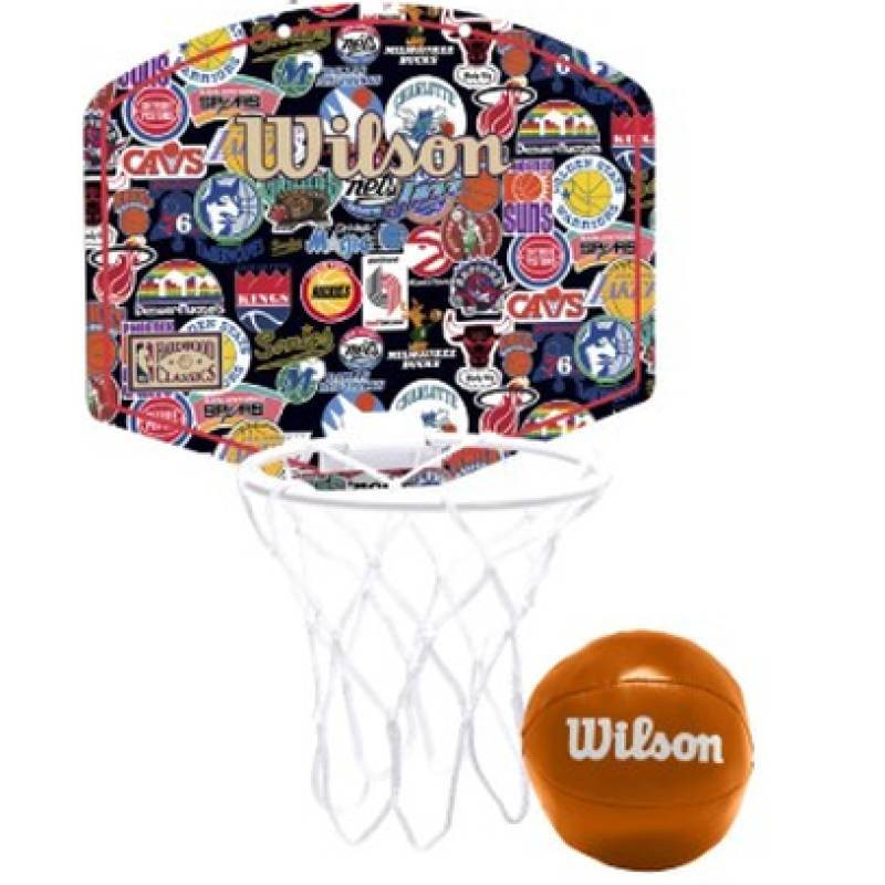 Набір баскетбольний Wilson NBA TEAM RETRO MINI HOOP DT1-WZ6017301, рис. 1