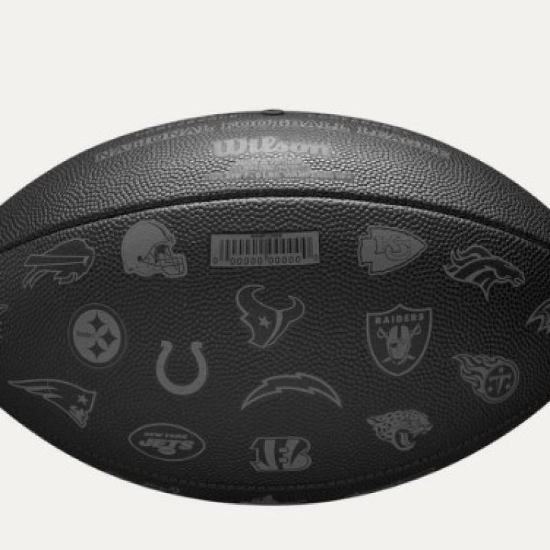 М'яч для американського футболу Wilson NFL 32 TEAM FOOTBALL BLACK OF DT1-WF4015701XBOF, рис. 0