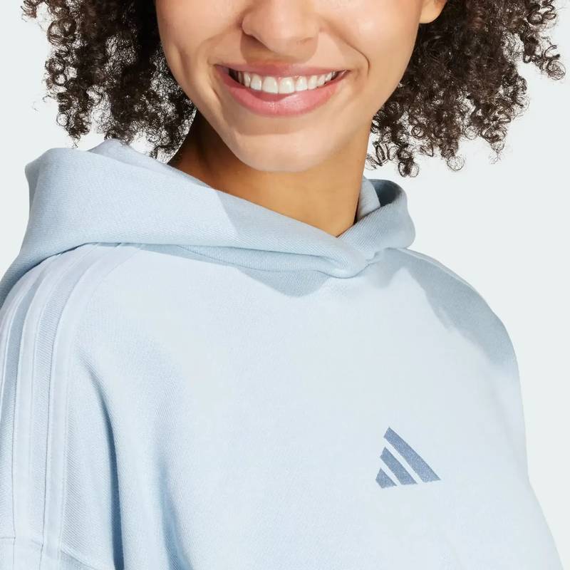 Худі жіноче ALL SZN French Terry 3-Stripes Adidas IY6847, рис. 5