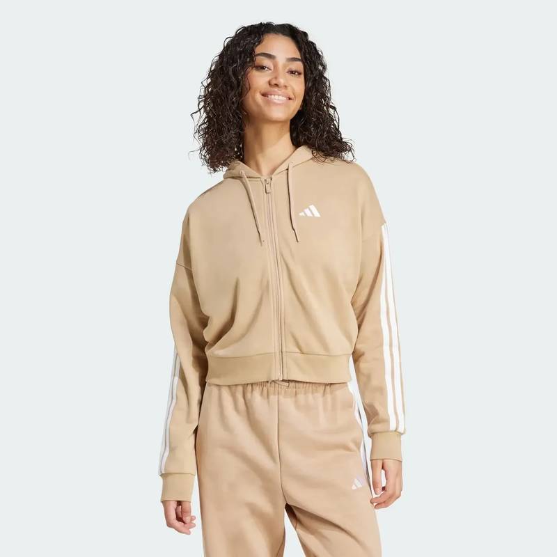Толстовка жіноча Essentials 3-Stripes French Terry Adidas JY3133, рис. 0