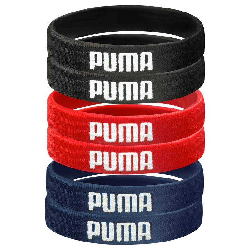 Комплект резинок для волос PUMA Pack of 6 Sport ( 6 шт в упаковке) 050594-07, рис. 0