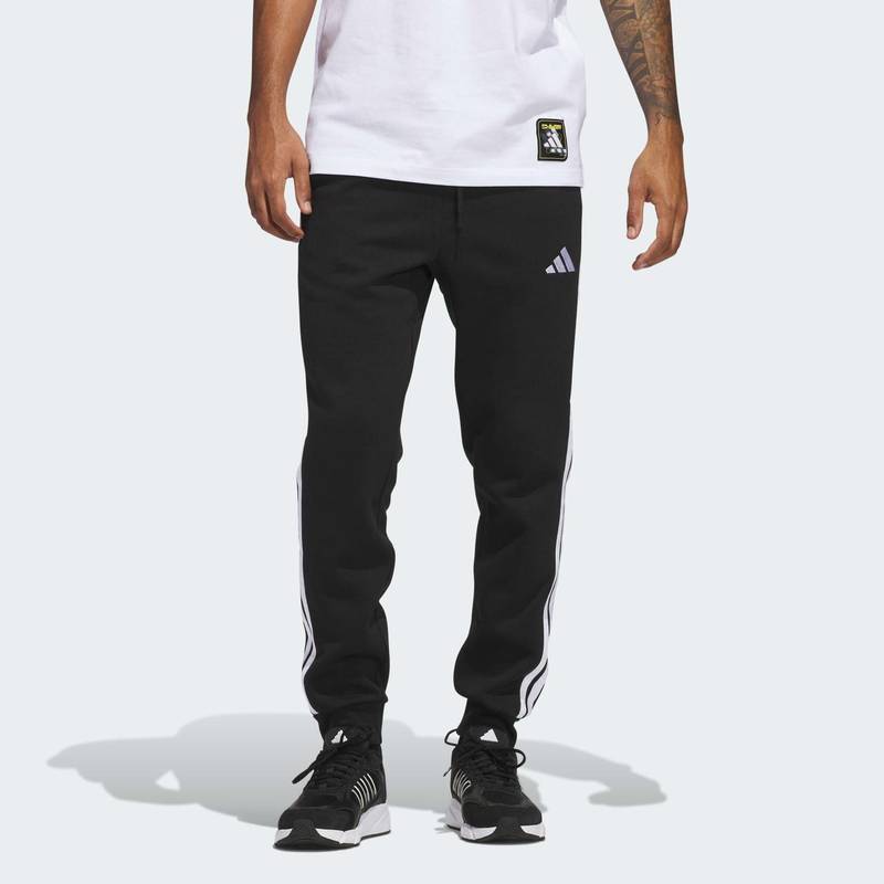 Джогеры Essentials 3-Stripes Fleece Adidas JD1861, рис. 0
