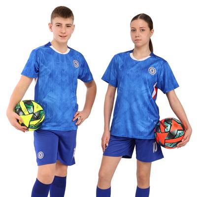 Форма футбольная детская с символикой футбольного клуба CHELSEA домашняя 2026 CO-7353
