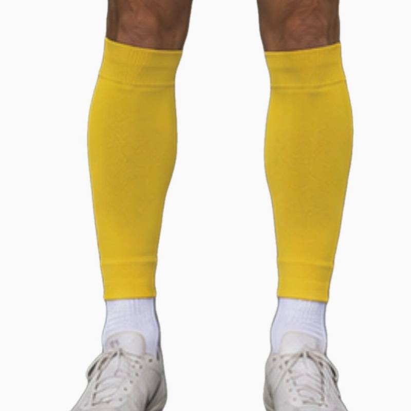 Гетри футбольні без лого обрізані FC TEAM жовті S2626-537, рис. 1