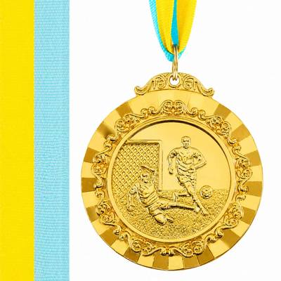 Медаль спортивна зі стрічкою тематична Футбол C-6845-1
