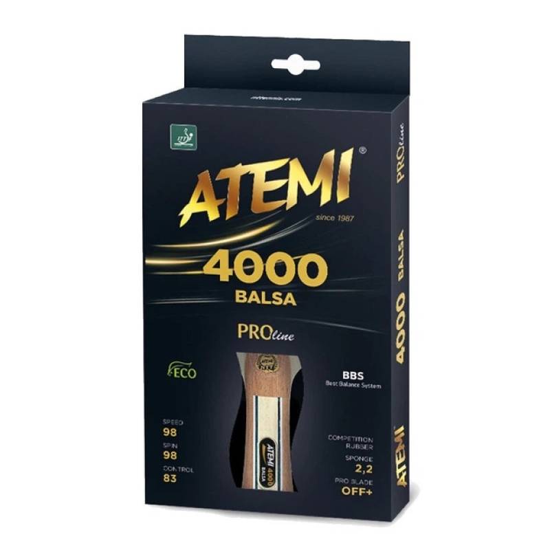 Ракетка для настольного тенниса Atemi 4000-Pro-Balsa, рис. 0
