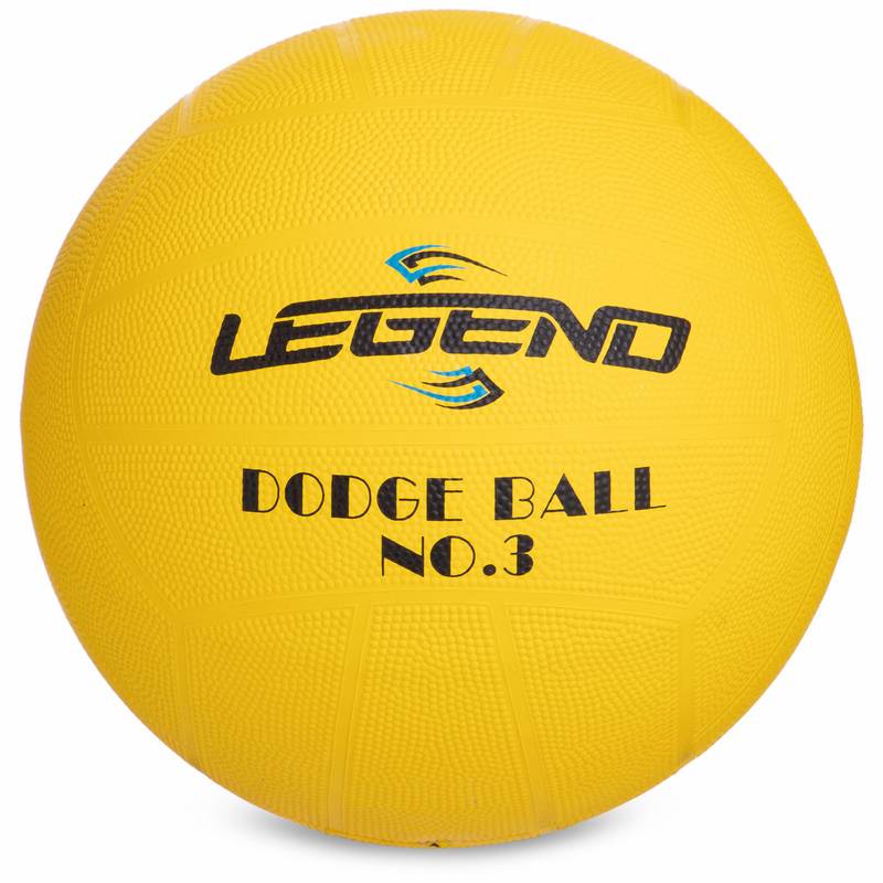 М'яч гумовий Dodgeball для гри у вишибалу Zelart DB-3284-Y, рис. 0