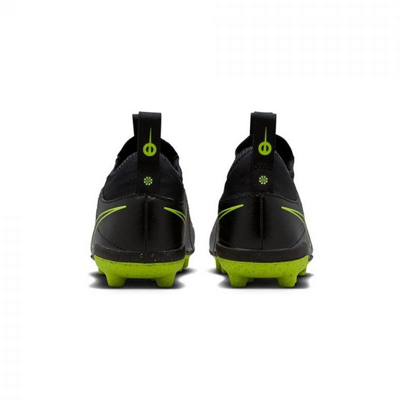 Футбольные детские бутсы Nike Tiempo Maestro Club FG/MG Black Volt IB5029-007, рис. 3