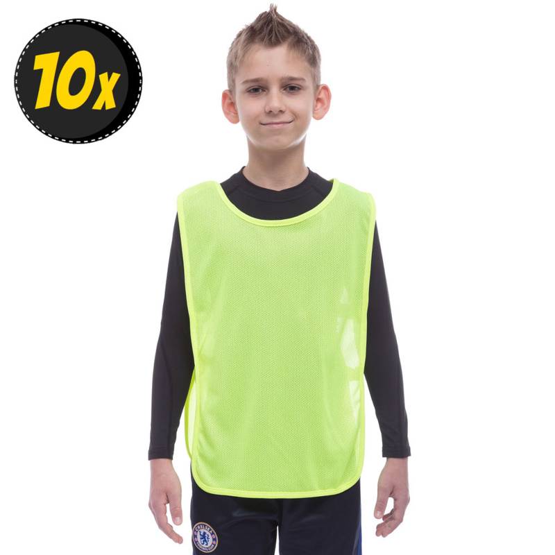 Комплект тренировочных жилетов для детей на резинке Lime FC 1675-L-10 (10шт), рис. 0