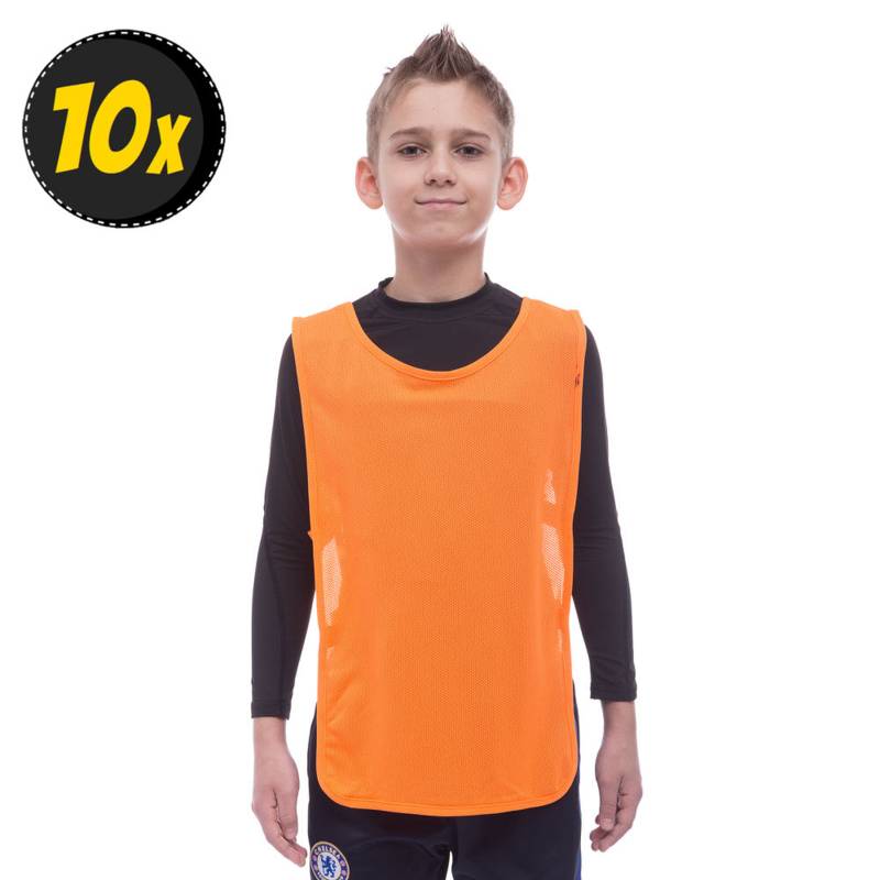 Комплект тренировочных жилетов для детей на резинке Orange FC 1675-OR-10 (10шт), рис. 0