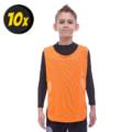 Комплект тренировочных жилетов для детей на резинке Orange FC 1675-OR-10 (10шт), прев. 0