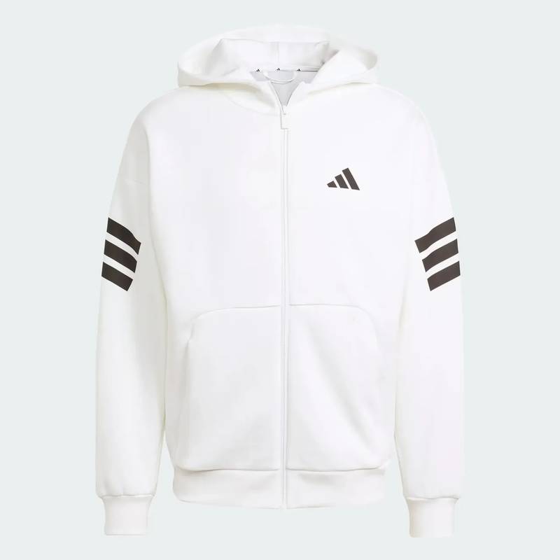 Толстовка чоловіча Future Icons 3-Stripes Full-Zip Hoodie Adidas JW7106, рис. 3