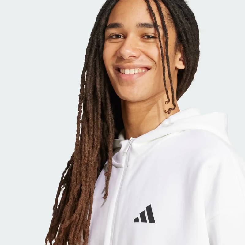 Толстовка чоловіча Future Icons 3-Stripes Full-Zip Hoodie Adidas JW7106, рис. 4
