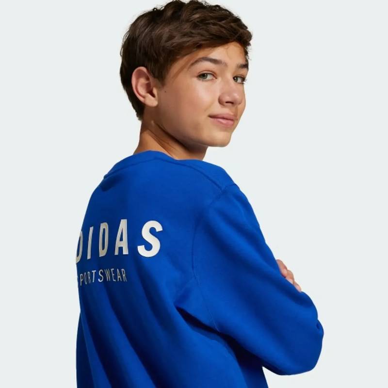 Свитшот детский All SZN Graphic Crew Kids Sportswear Adidas JC7617, рис. 4